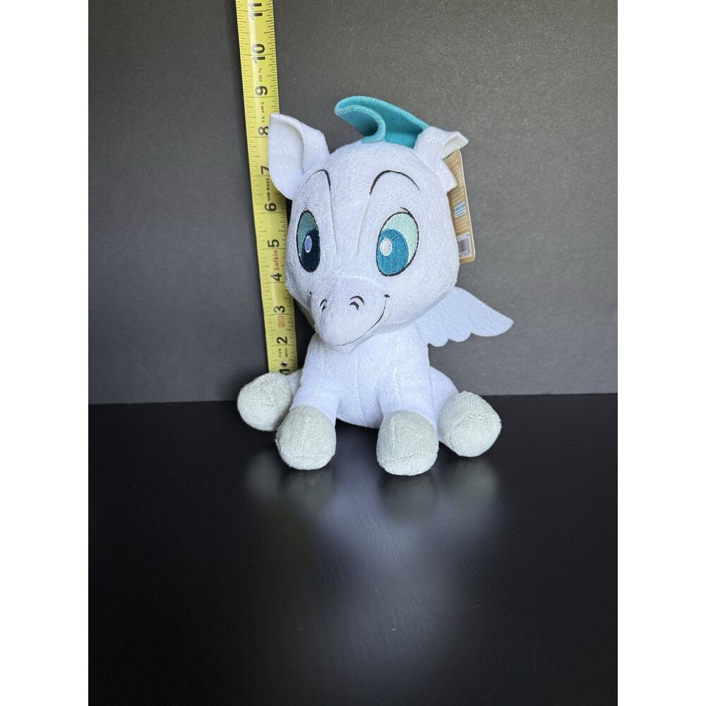 Disney Hercules Pegasus Plush White Winged Horse Just Play 2023 NWT 8” - Picture 6 of 7